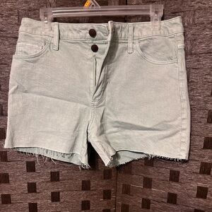 Mint green universal threat shorts